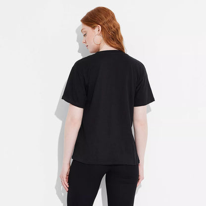 Women'S Sabrina Carpenter Short Sleeve Graphic T-Shirt - Black